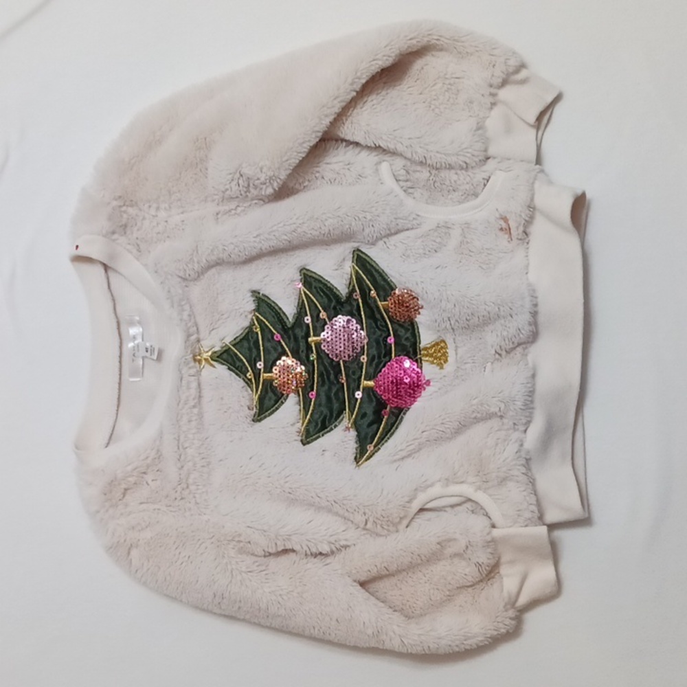 Tahari Girls Christmas Tree Sweater